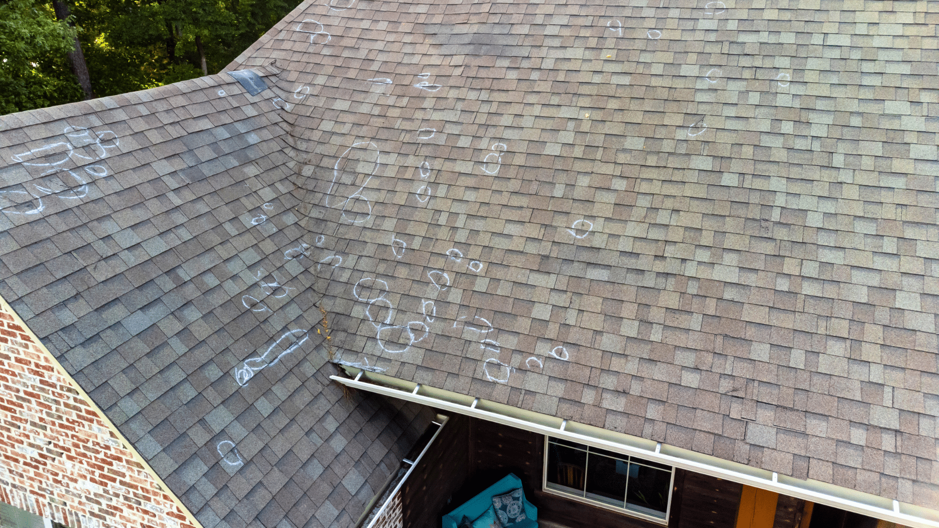 Shingle Roof Inspection Hail Storm Damage Willow Ash Roofing SC