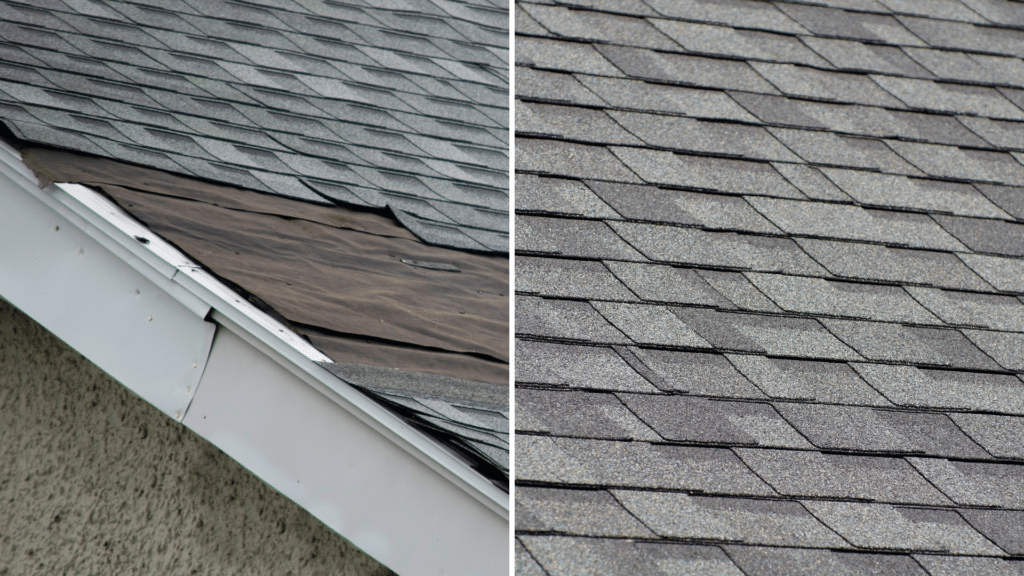 Storm Damage Repair Services Before After Willow Ash Roofing SC